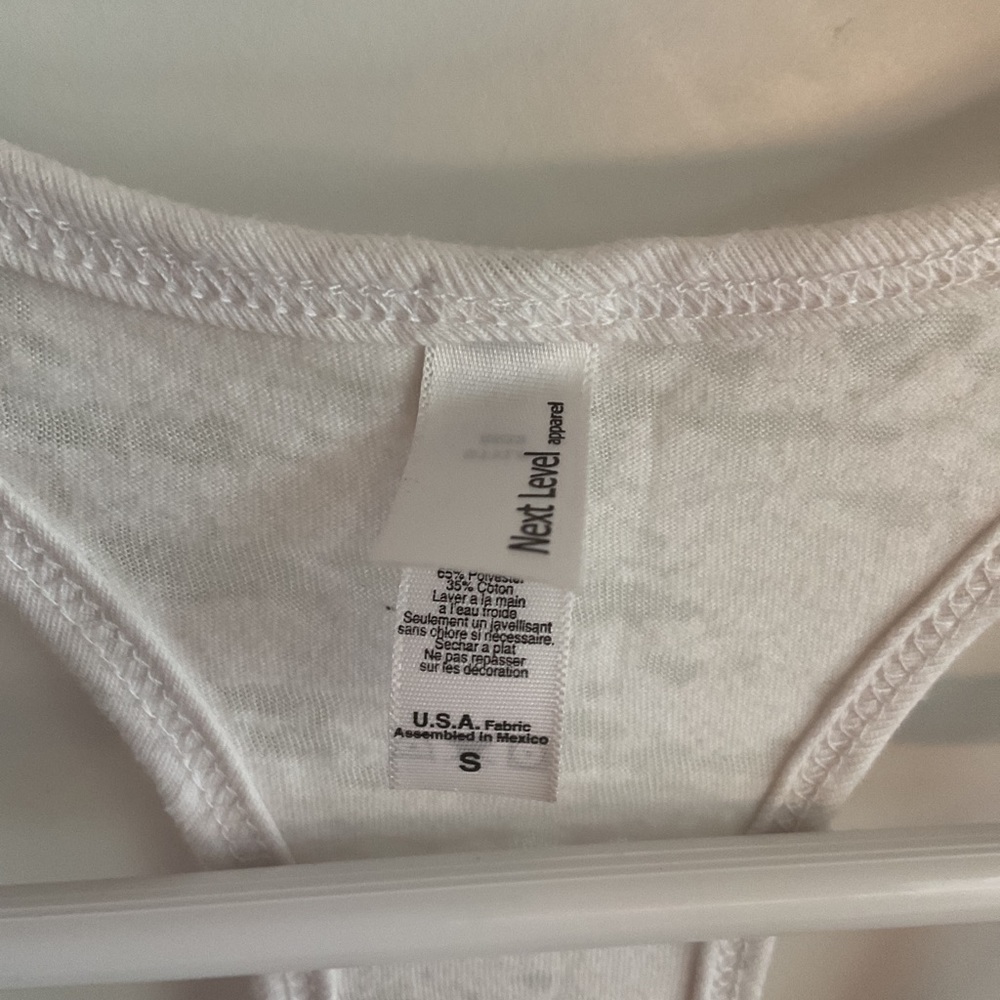 Next Level Apparel - Racerback Tanktop - White - Ladies Size Small - Picture 3 of 7
